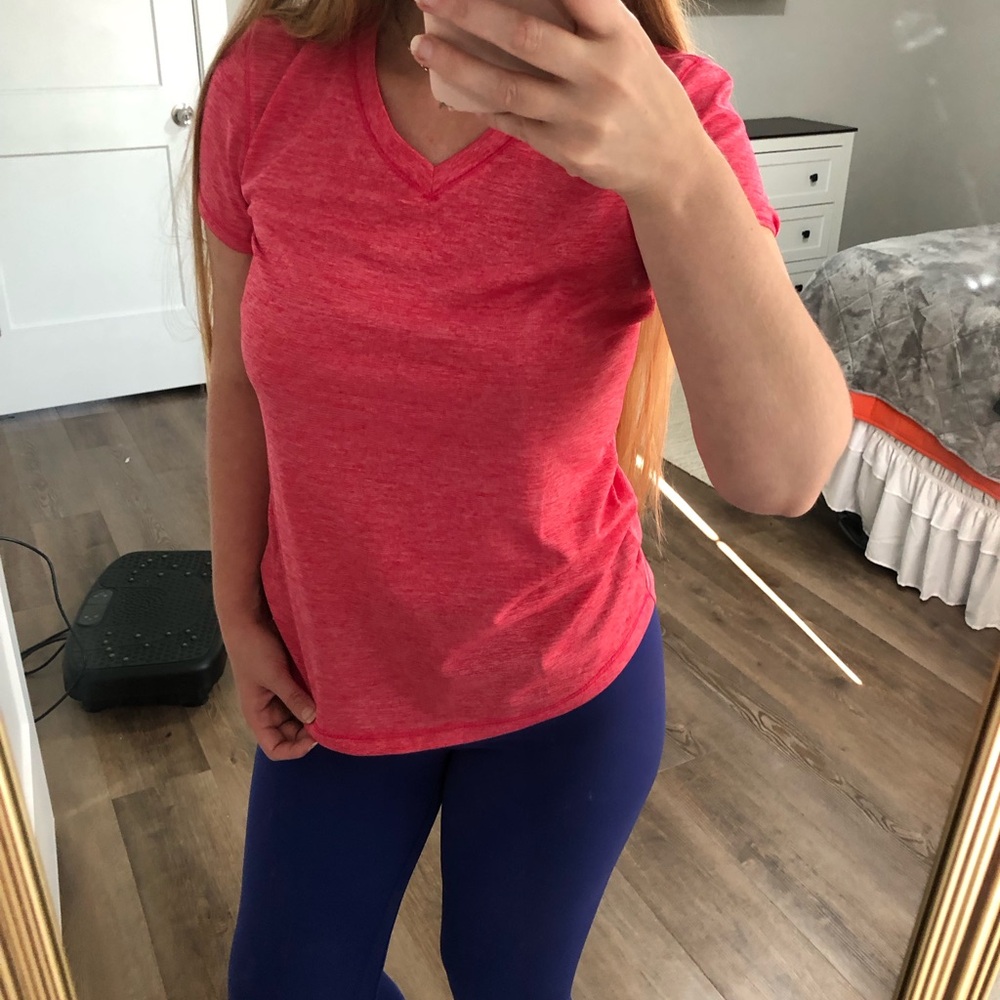 BCG Women's Bright Pink V-Neck Tee